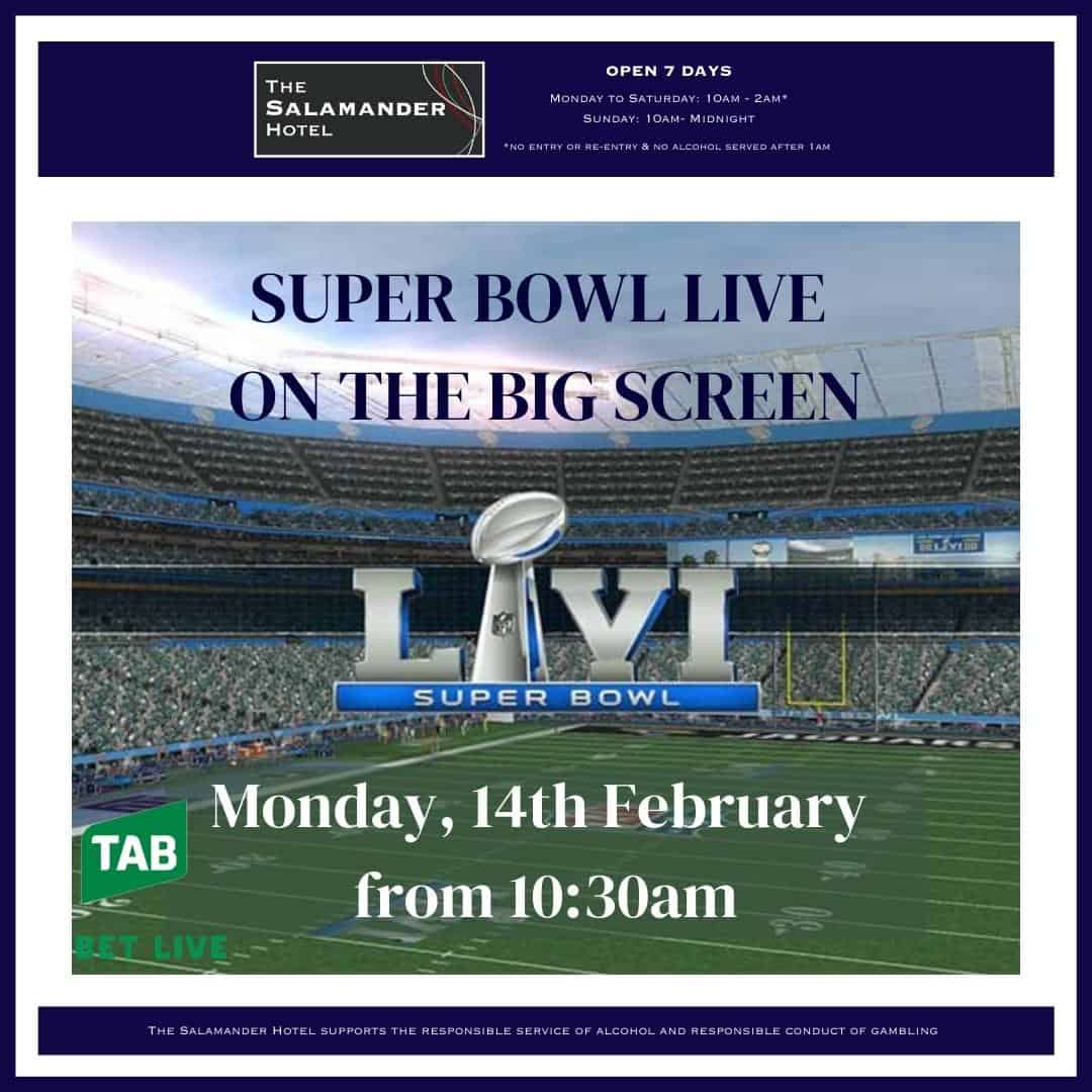 Super Bowl – LIVE on the big screen